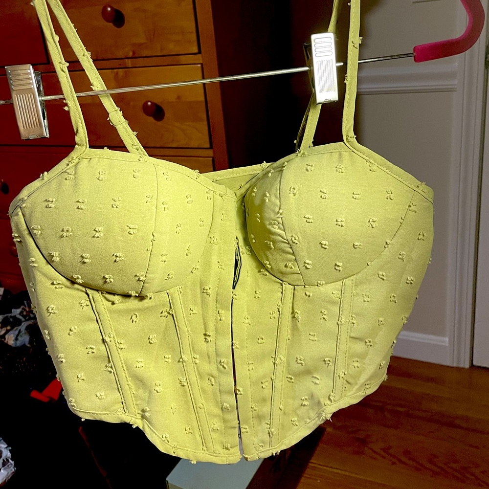 Cider green corset